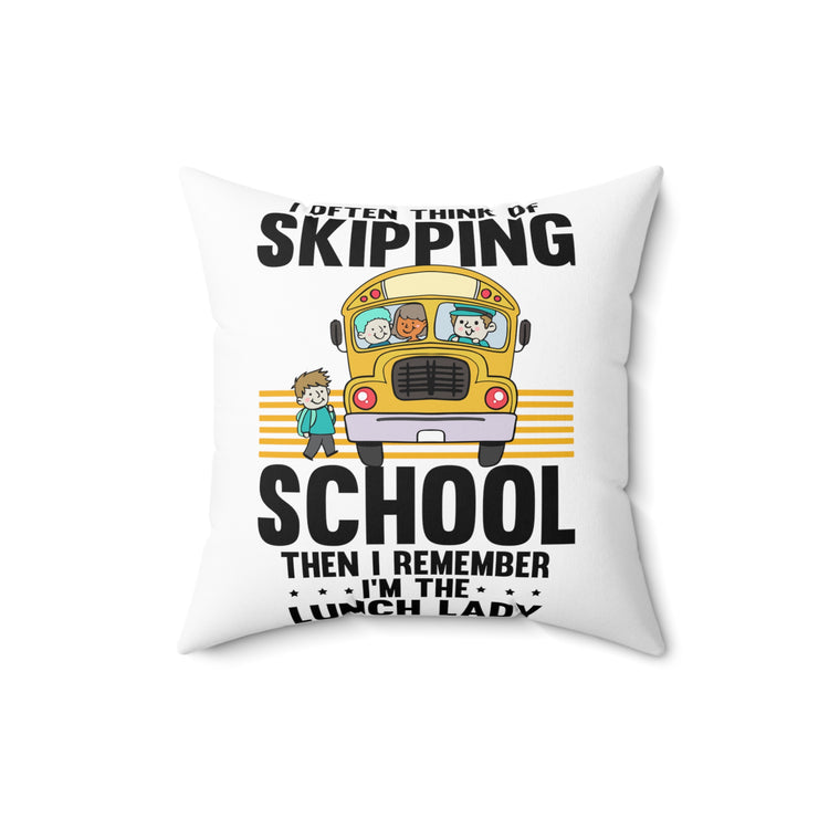 Humorous School Principal Counseling Appreciation Development Spun Polyester Square Pillow