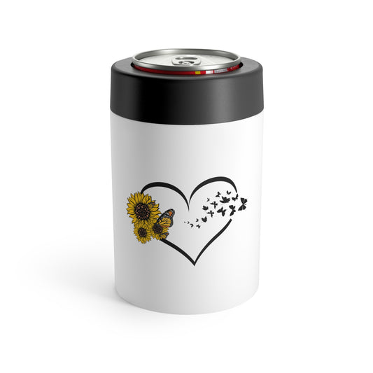 Hilarious Sunflower Heart Butterflies Bohemian Flower Environment Biodiversity Can Holder