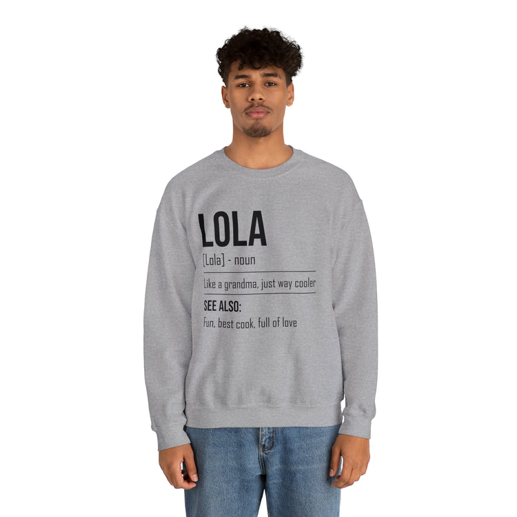 Hilarious Lola's Grandmother Nan Nanny Filipinos Moms Nanna Unisex Crewneck Sweatshirt