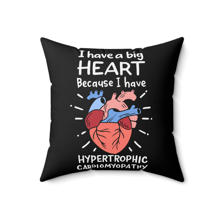 Hilarious Hypertrophic Myocarditis Myocardiopathy Myocarditis Spun Polyester Square Pillow