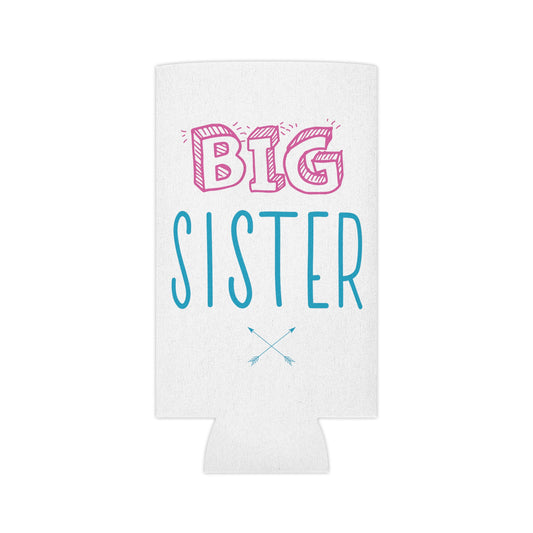 Big Sister Announcement Little Can Cooler