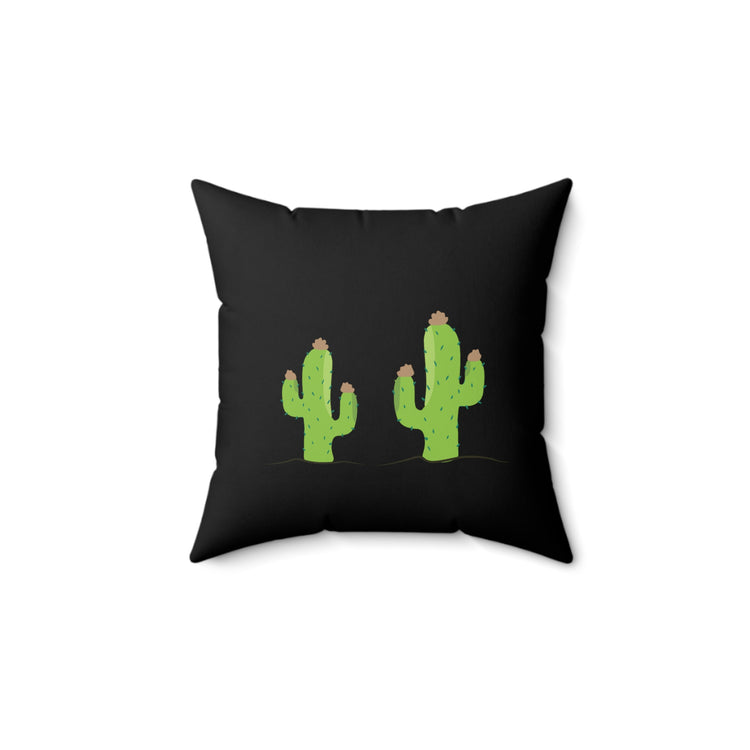 Cacti plus Cactyou equals Cactus Men Women Gift Spun Polyester Square Pillow