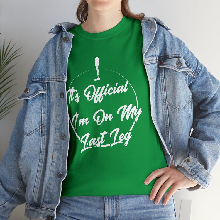 Shirt Funny I'm Left With My Leg Amputee Injured Person Disability T-Shirt Unisex Heavy Cotton Tee