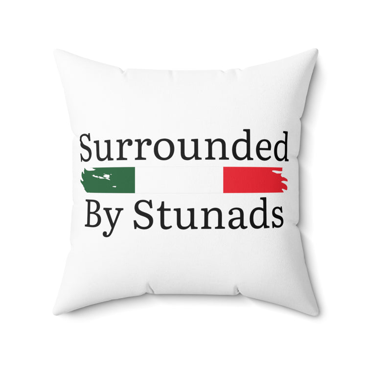 Humorous Nationalistic Patriotic Nationalism Italia Spun Polyester Square Pillow