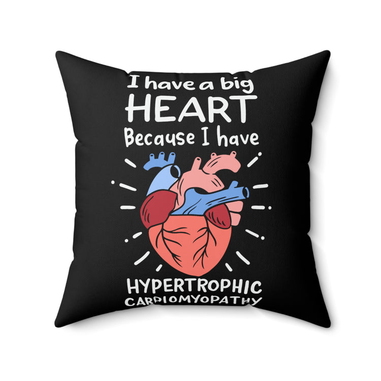 Hilarious Hypertrophic Myocarditis Myocardiopathy Myocarditis Spun Polyester Square Pillow