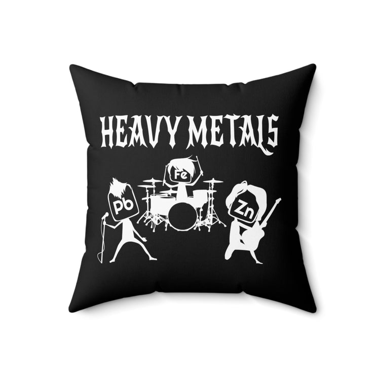 Heavy Metals Rocks Chemistry Science Teacher Spun Polyester Square Pillow