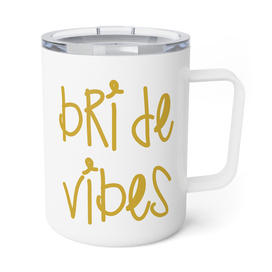 Bride Vibes Bachelorette Party Bridal Shower Gift Insulated Coffee Mug, 10oz