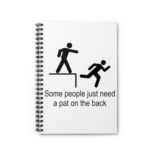 Humorous Introverts Inspirational Statements Graphic Spiral Notebook - Ruled Line