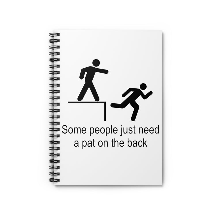 Humorous Introverts Inspirational Statements Graphic Spiral Notebook - Ruled Line