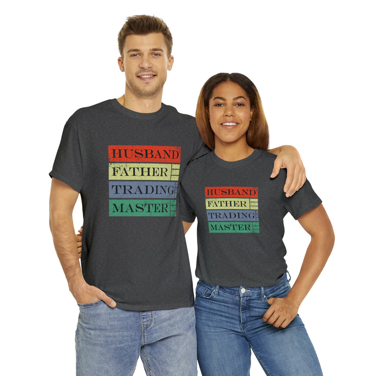 Shirt Funny Husband Trading Experts Gag Unexpected laughter Playful T-Shirt Unisex Heavy Cotton Tee