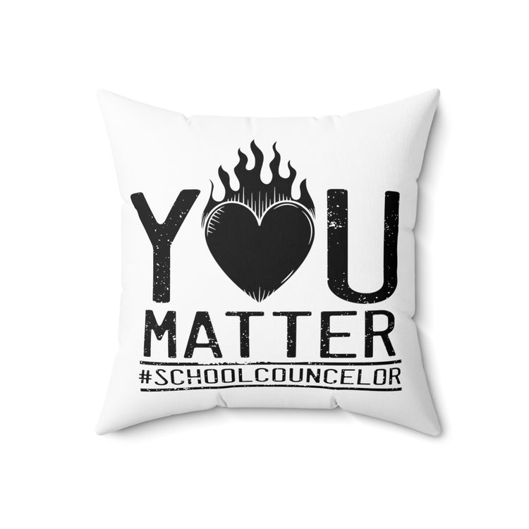 Humorous Principal Counseling Appreciation Career Development Spun Polyester Square Pillow