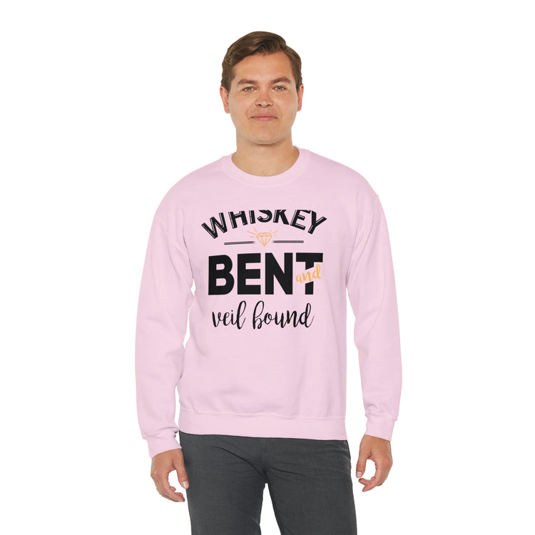 Funny Wedding Veils Entourages Sarcastic Engagement Bridal Puns Unisex Crewneck Sweatshirt