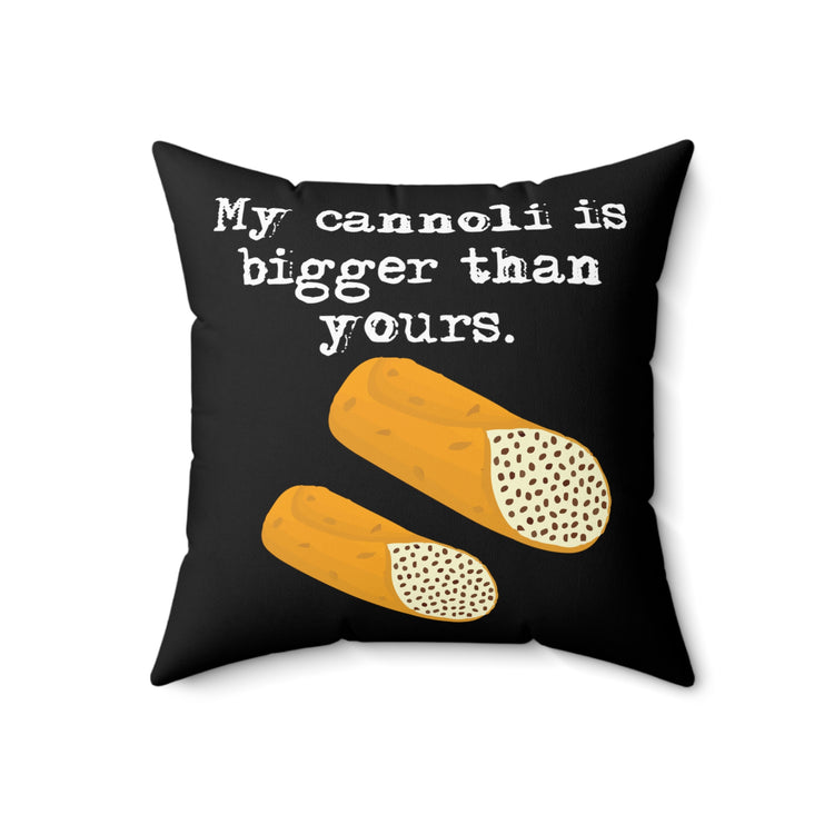 Hilarious Italian Dough Saying Men Women Spun Polyester Square Pillow