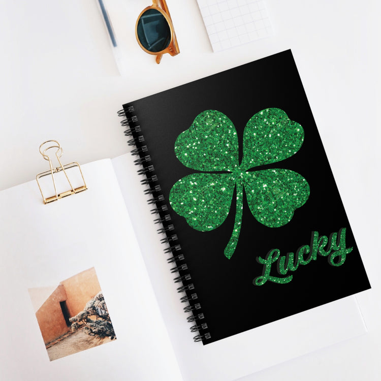 lucky shamrock Spiral Notebook - Ruled Line