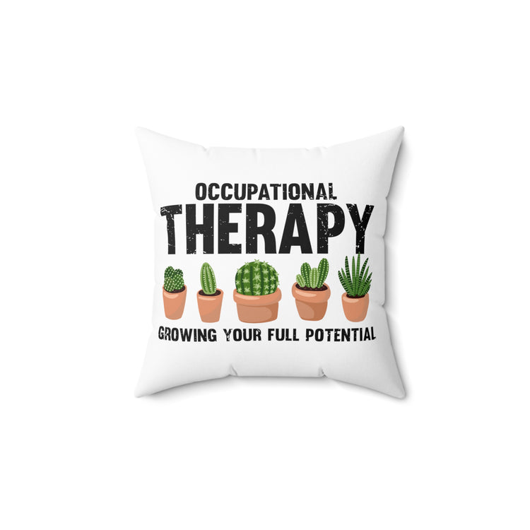 Hilarious Succa Succulent Home Gardening Horticulture Spun Polyester Square Pillow