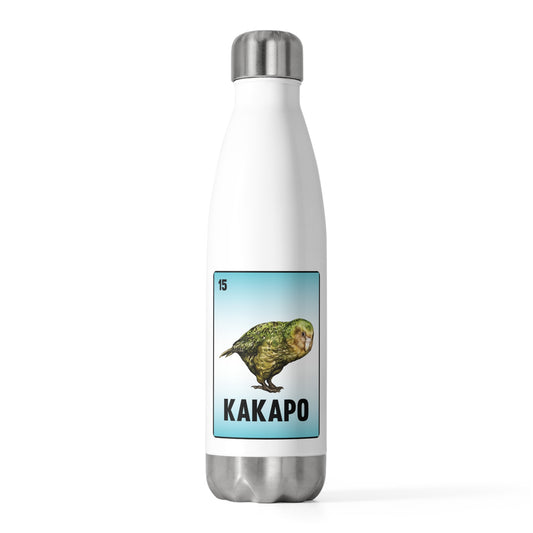 Humorous Kakapo Owl Parrots Card Illustration Tee Shirt Gift | Hilarious Flightless Fowls Gag Men Women T Shirt 20oz Insulated Bottle