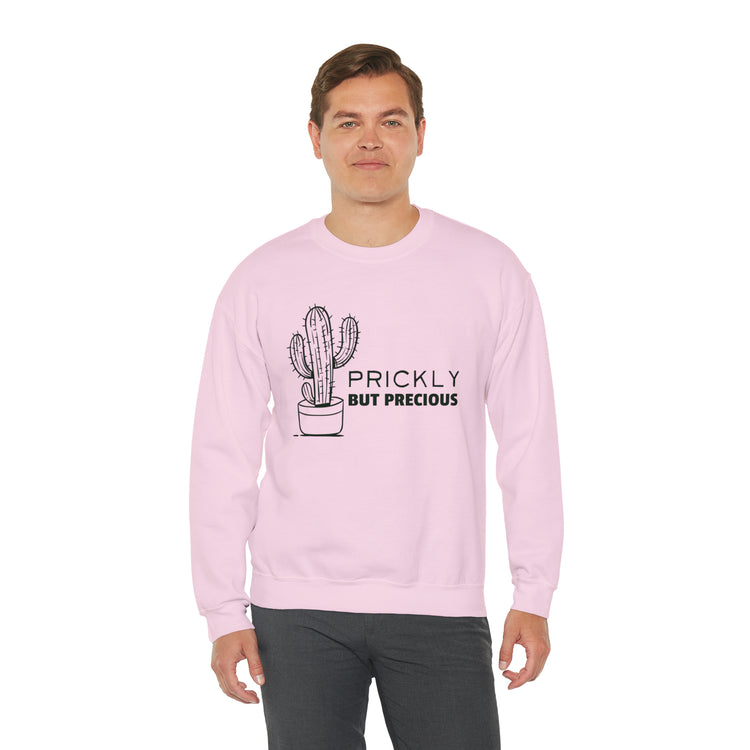 Funny Prideful Sarcastic Introverts Saying Girl Cactus Gag Unisex Crewneck Sweatshirt