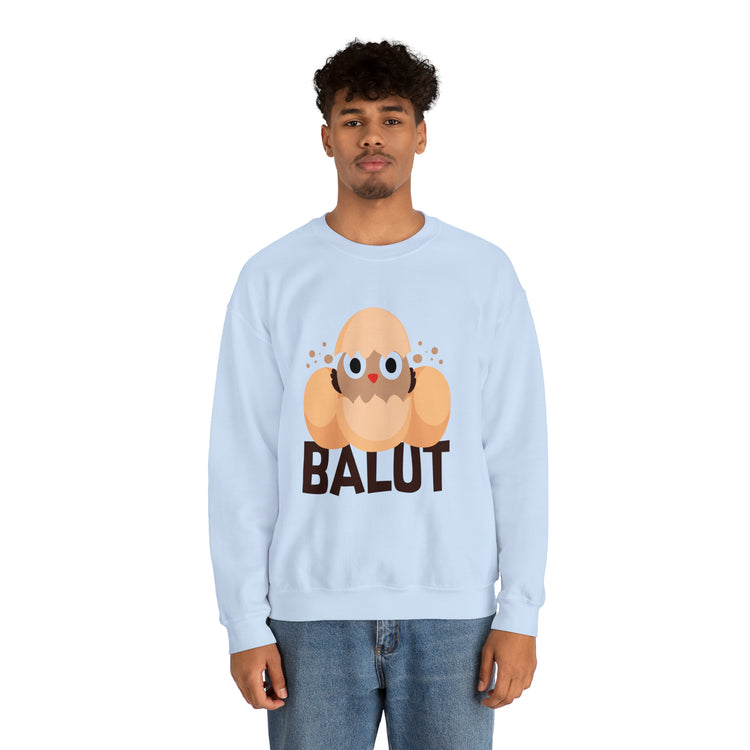 Funny Prideful Filipino Balut Illustration Philippines Balut Unisex Crewneck Sweatshirt