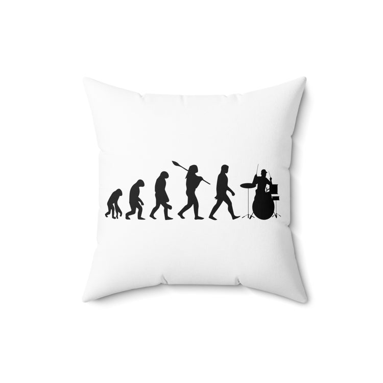 Hilarious Percussionist Drummists fan Instrumentalist Lover Spun Polyester Square Pillow