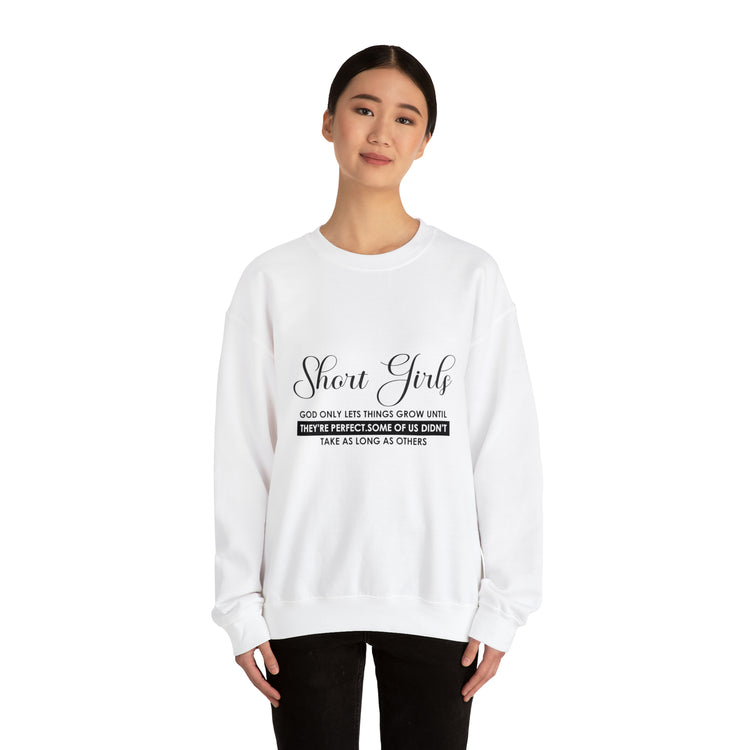 Humorous Short Christians Ladies Shortest Mom Unisex Crewneck Sweatshirt