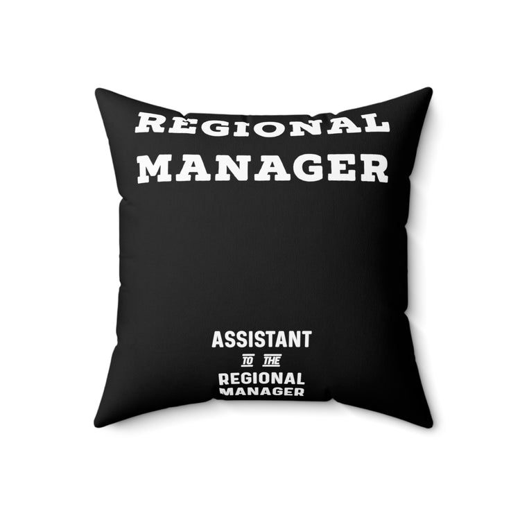 The Regional Manager Future Mom Baby Bump Shirt Spun Polyester Square Pillow