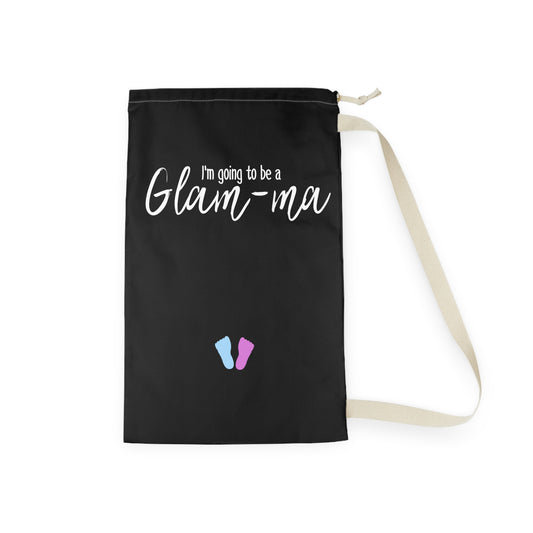 Glam-ma Glamma Pregnancy Announcement New Grandma Gift Laundry Bag
