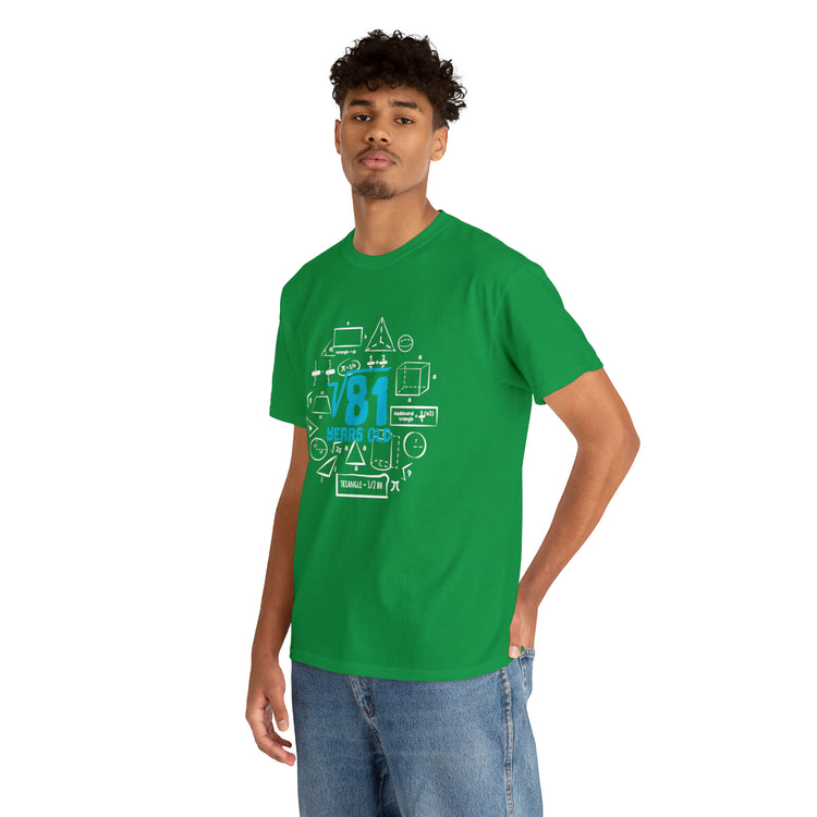 Shirt Funny Square Root 9th Birthdays Graphic Math Geek Numerical T-Shirt Unisex Heavy Cotton Tee