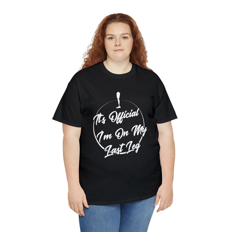 Shirt Funny I'm Left With My Leg Amputee Injured Person Disability T-Shirt Unisex Heavy Cotton Tee