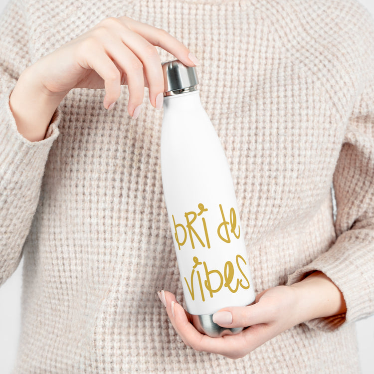 Bride Vibes Bachelorette Party Bridal Shower Gift 20oz Insulated Bottle