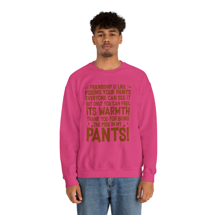 Hilarious Introverted Friendships Sarcastic Pissing Friends Unisex Crewneck Sweatshirt