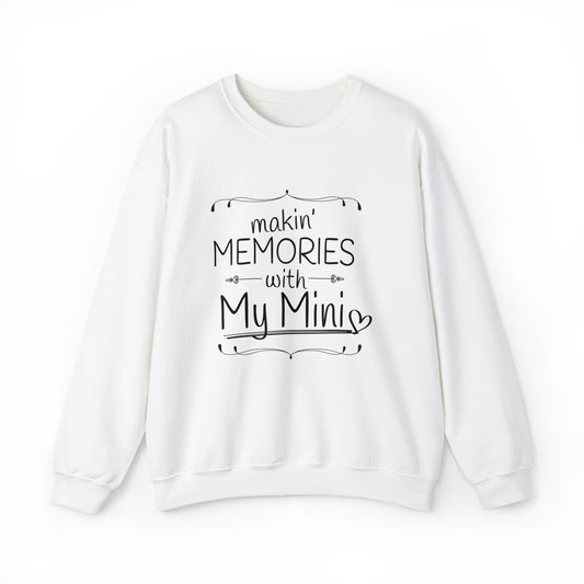 Inspirational Kiddo Memory Appreciation Mom Statements Line Puns Unisex Crewneck Sweatshirt