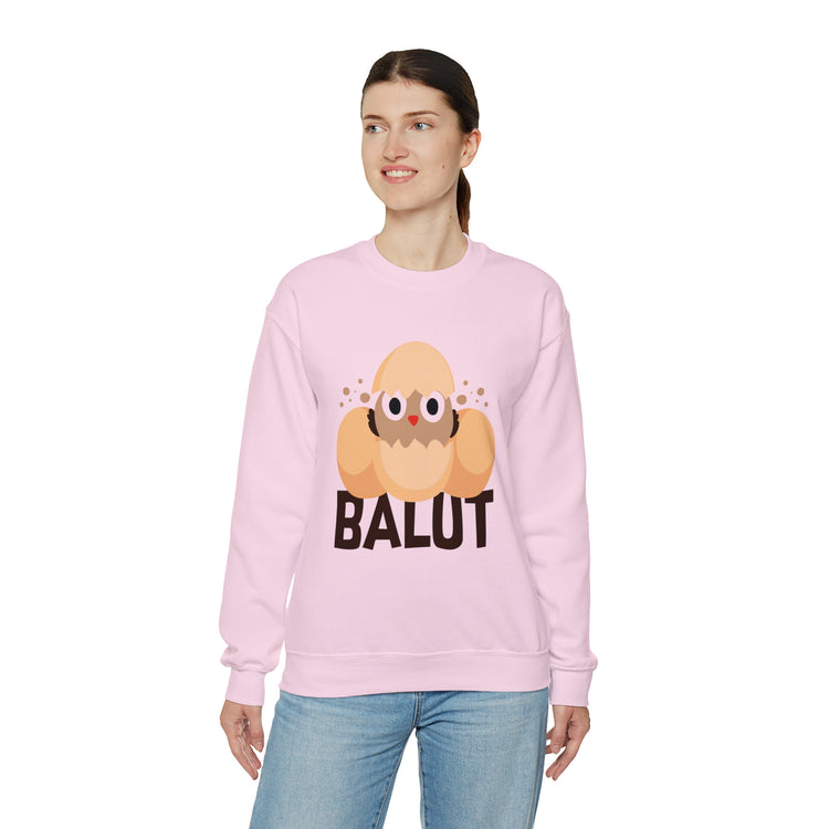 Funny Prideful Filipino Balut Illustration Philippines Balut Unisex Crewneck Sweatshirt