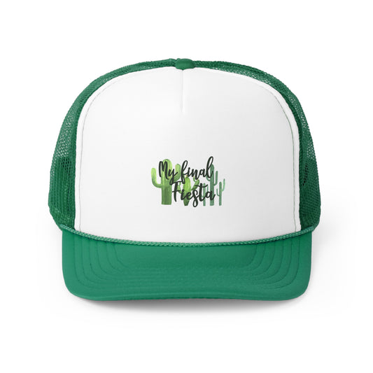 Funny Engagement Vacations Cactus Sarcastic Mexico Mockery Trucker Caps