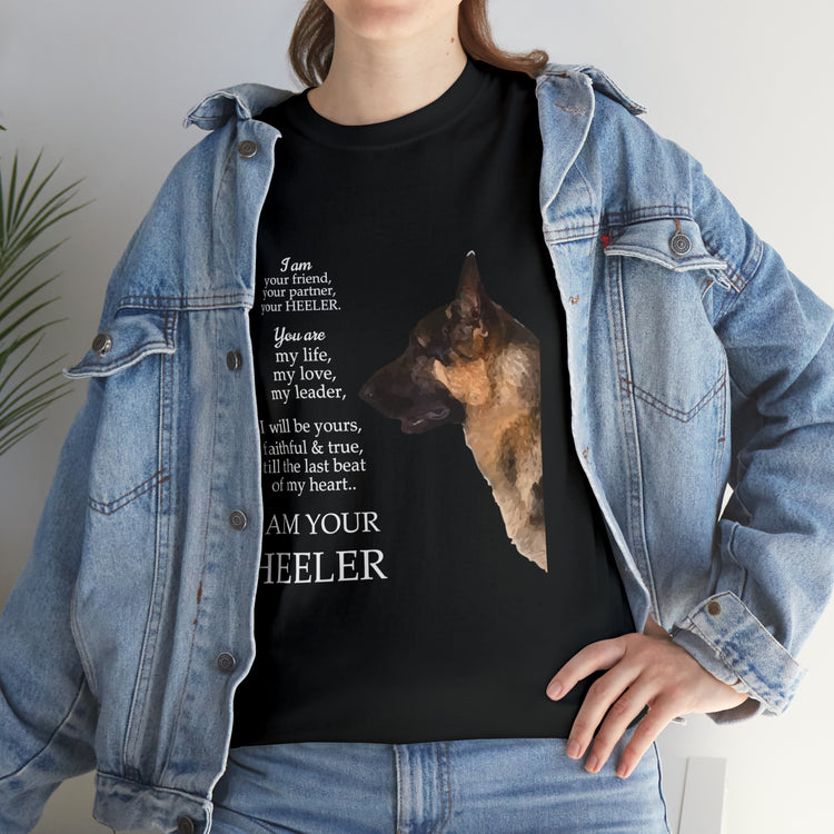 Shirt Funny I'm Your Friend & Heeler Dog Lover Pet Owner Canine T-Shirt Unisex Heavy Cotton Tee