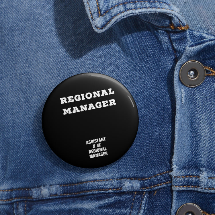 The Regional Manager Future Mom Baby Bump Custom Pin Buttons