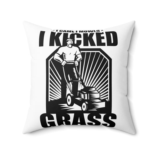 Novelty Comical Cutting Grassland Bunchgrass Enthusiast Spun Polyester Square Pillow