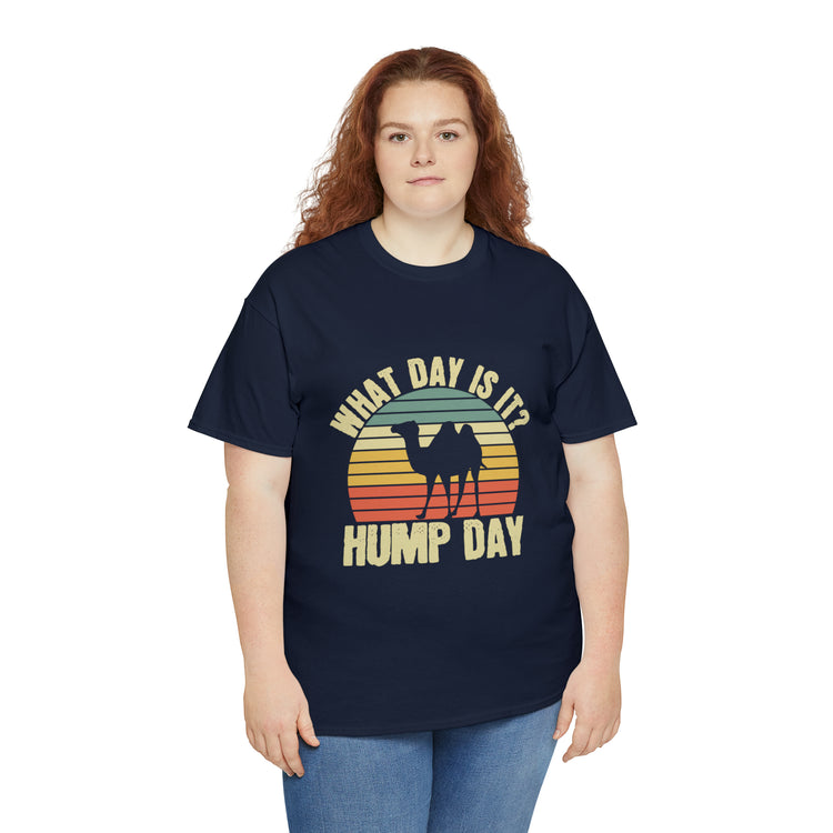 Shirt Funny Vintage Is It Hump Day Week Of Labour Memorable Graphic Nostalgic Classic T-Shirt Unisex Heavy Cotton Tee