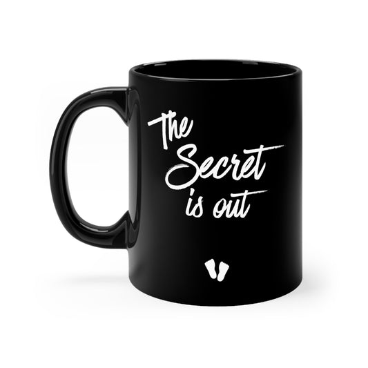 The Secret Is Out Tank Top Maternity Clothes Black mug 11oz