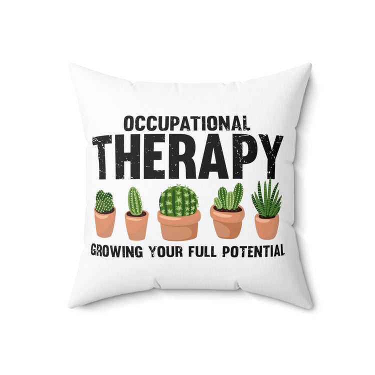 Hilarious Succa Succulent Home Gardening Horticulture Spun Polyester Square Pillow