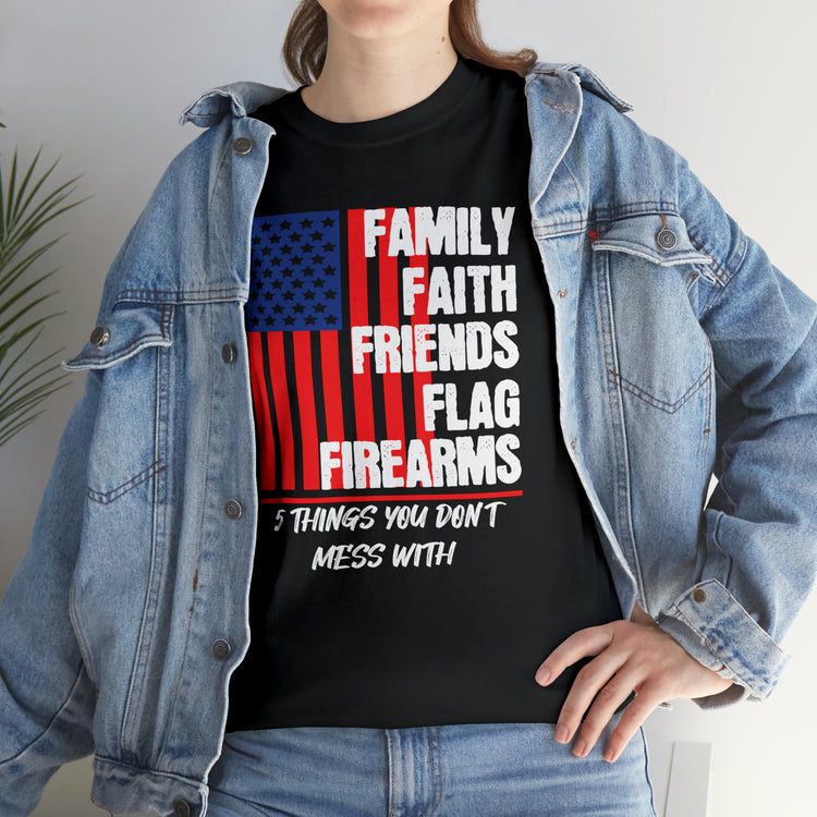 Shirt Vintage Families Faith Friends Servicemen Military Novelty Support Honor Patriotic T-Shirt Unisex Heavy Cotton Tee