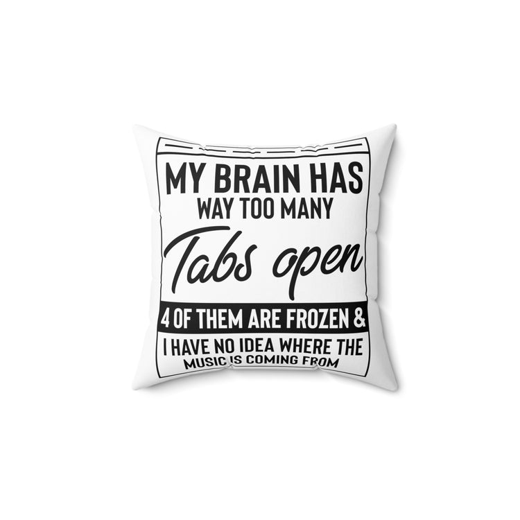 Hilarious Recovering Heartbeats Relieved Mockery Statements Spun Polyester Square Pillow