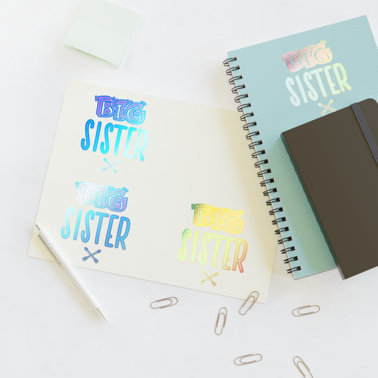 Big Sister Announcement Little Sticker Sheets