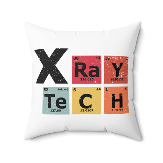 Novelty Radioscopy Radiography Nuclear Medicine Diagnostic Spun Polyester Square Pillow