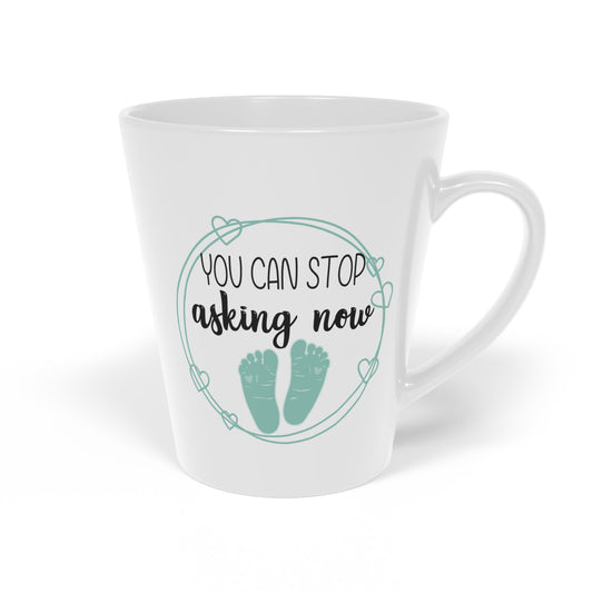 Humorous Babies Bellies Expecting Mommas Reveals Sayings Latte Mug, 12oz