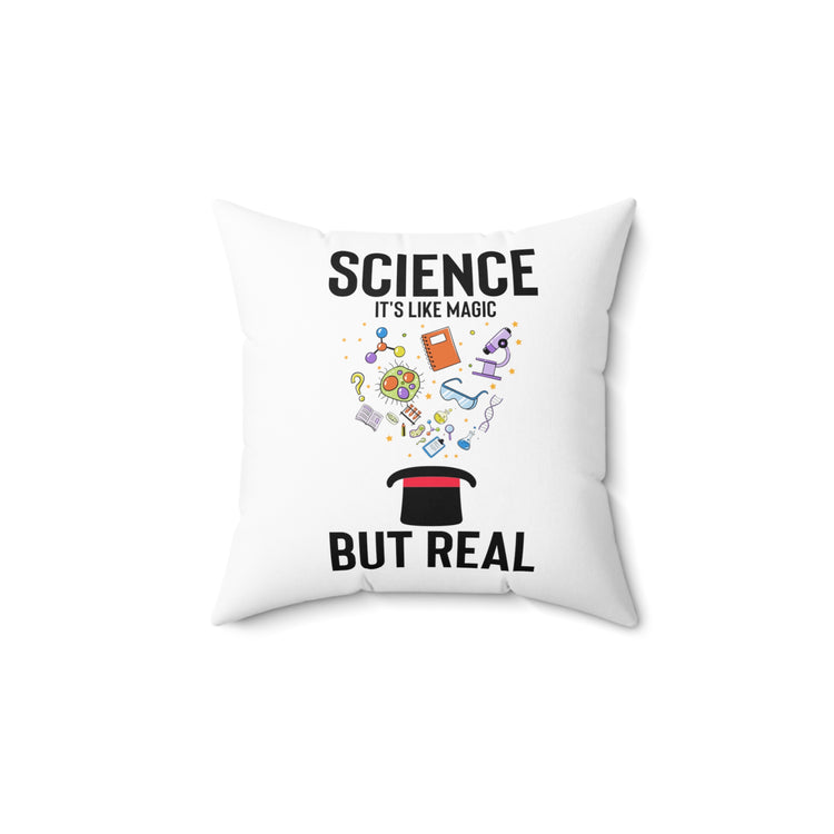 Humorous Chemical Molecule Compounds Elements Lover Spun Polyester Square Pillow