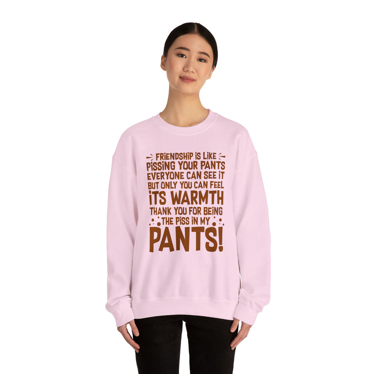 Hilarious Introverted Friendships Sarcastic Pissing Friends Unisex Crewneck Sweatshirt