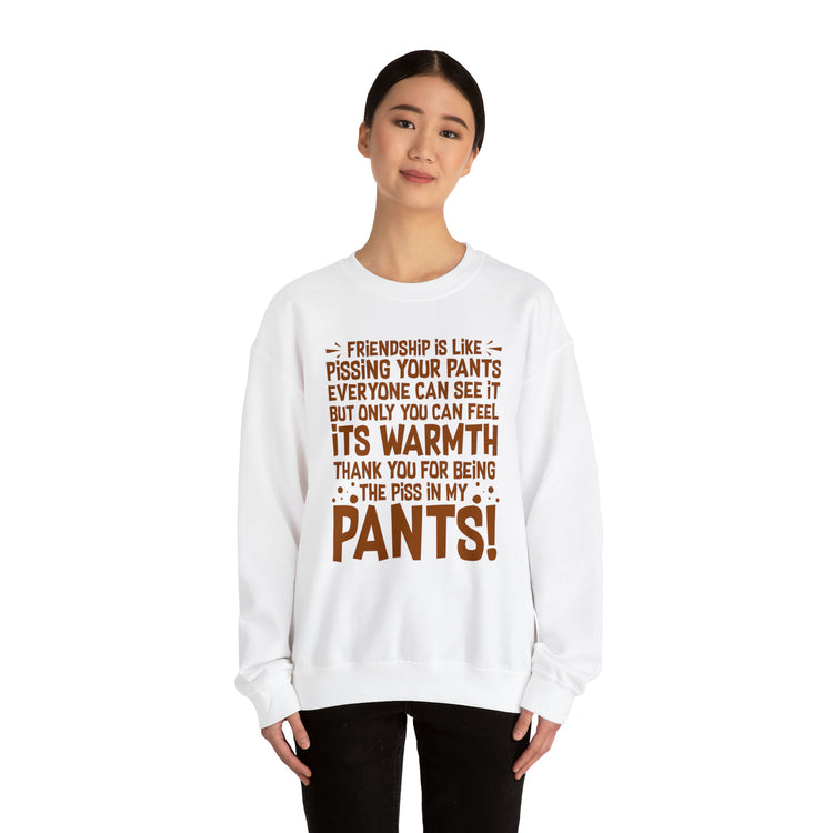 Hilarious Introverted Friendships Sarcastic Pissing Friends Unisex Crewneck Sweatshirt