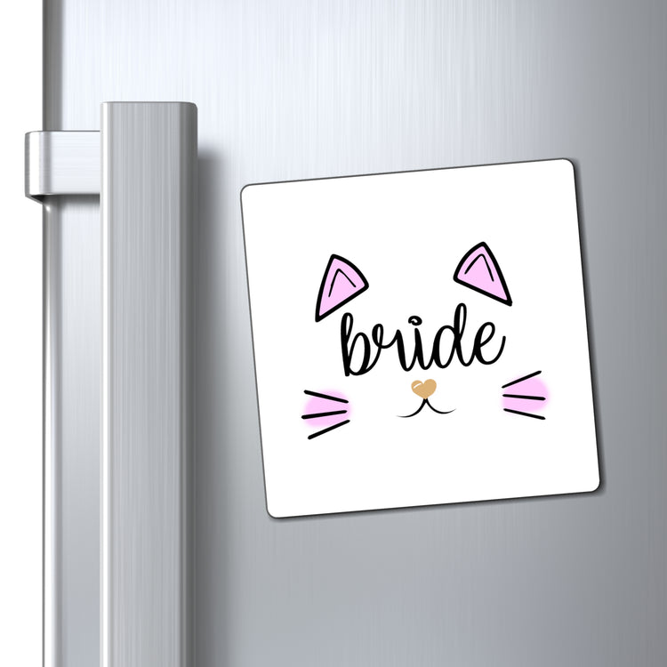 Bride Cat Bachelorette Team Bride Shirt Bridal Party Shower Gift Bridesmaid Shirts Magnets