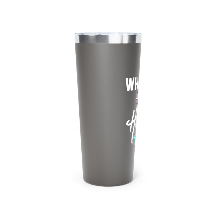 Wheels or Heels Gender Reveal Copper Vacuum Insulated Tumbler, 22oz