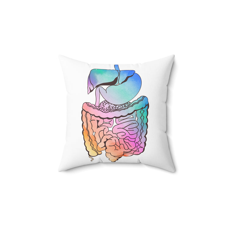 Humorous Gastroenterologist Gastroenterology Medical Gastric Disorders Gastroparesis Spun Polyester Square Pillow